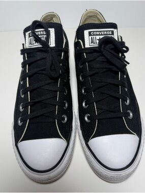 Converse Low Top Sneakers in Black & Cream